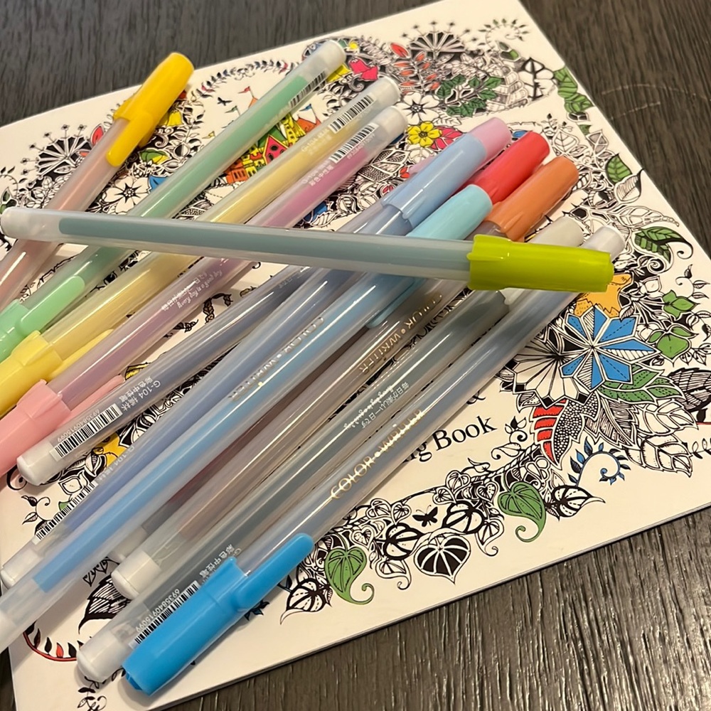 Orange Brand ExtraSmooth .5mm Fine Gel Pens Set of 12 Pastel Colors